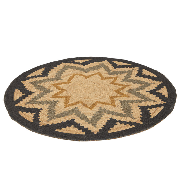 World Menagerie Weatherspoon Hand Braided Beige Round Rug Wayfair.co.uk